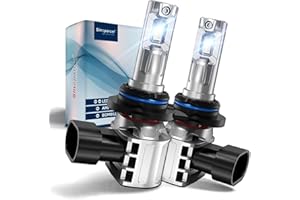 SINOPARCEL Sinoaprcel 2024 Actualización 9012/HIR2 LED Faros Delanteros - 20000 Lumens/juego Todo en uno 6500K Luz Blanca - Haz Baja y Alta Reemplazo de Halógeno - Paquete de 2