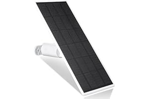 Wasserstein Panneau solaire pour Google Nest Cam extérieur ou intérieur, batterie – 2,5 W énergie solaire – Fabriqué pour Google Nest