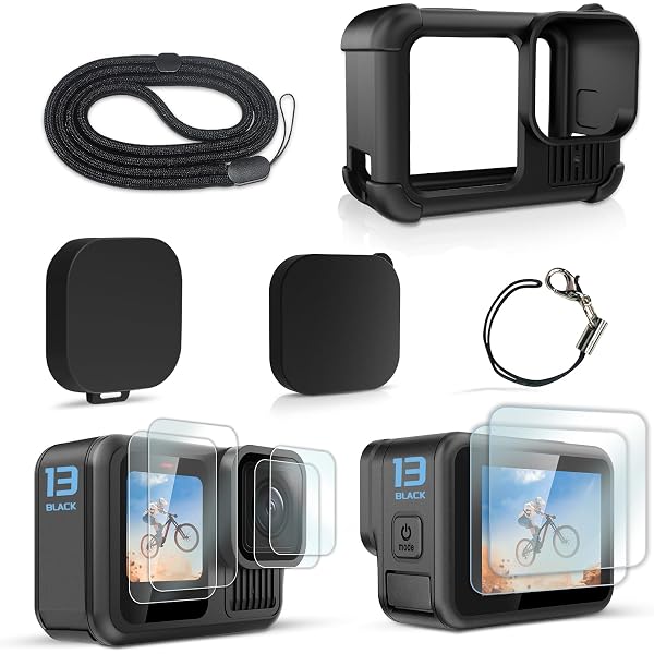 Custodia Rigida Da Trasporto Per GoPro Hero 13/12/11/10/9/8/7 E AKASO - Grande
