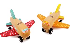 PLANÈTE BOIS PLANÈTE BOIS-Aereo-FSC-030144A-1 pezzo-Colore Casuale-Legno-Gioco per Bambini-Ricreazione-Da Collezionare-9 cm x 5 cm-A Partire dai 18 Mesi, 030144A