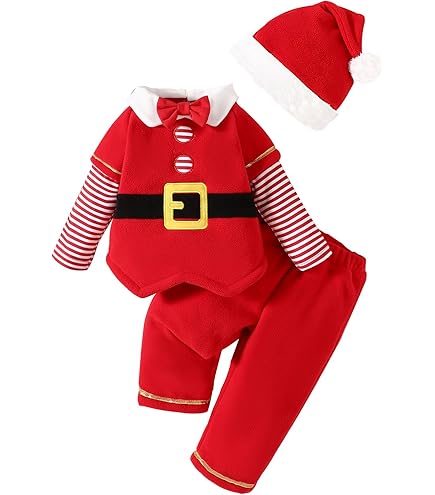 Costume De Père Noël En Peluche Rouge - Fiesta Republic