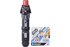 Star Wars Lightsaber Squad, Spada Laser allungabile Dart Fener, Colore Rosso, Giocattolo per Gioco di Ruolo per Bambini dai 4 Anni in su