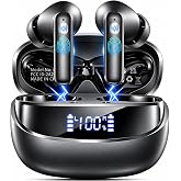 Bluetooth 5.4 Wireless Headphones, HiFi Stereo Bluetooth Headphones with HD Mic, in Ear Headphones IP7, Mini Wireless Helmets