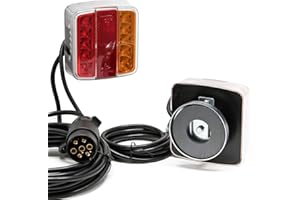 Feux arrières LED ave aimant Fiche à 7 broches 12V, E11 Remorque Camion Éclairage immatriculation