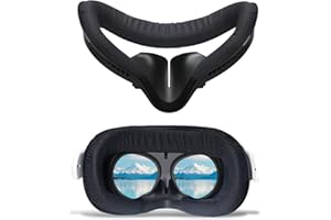 AODELAN Compatible con accesorios VR Oculus Quest 2, almohadilla facial de espuma transpirable protectora para Meta Quest 2, cómodo cojín de repuesto para soporte facial VR