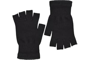 Handschuhe Fingerlos Unisex 2 Paar, Moseem Fingerhandschuhe Winter Handschuhe Warme Fingerhandschuhe ohne Fingerkuppen Handschuhe für Damen Herren