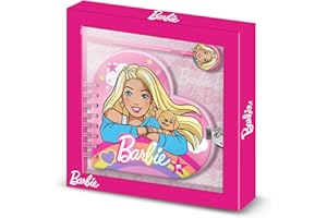 KARACTERMANIA Barbie Rainbow-Diario Cuore + Penna, Rosa