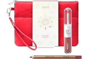 KIKO Milano Snow-Kissed Holiday My Perfect Combo Lips Gift Set-02, Kit De Regalo Para Maquillaje De Labios: Unlimited Double Touch Y Lápiz De Labios