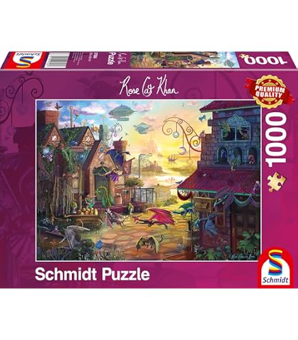 Schmidt Spiele Laurie Prindle 58513 – Puzzle Premium Da 1000 Pezzi, 49x69 Cm, Finitura Opaca E Lino, Ideale Regalo Adulti