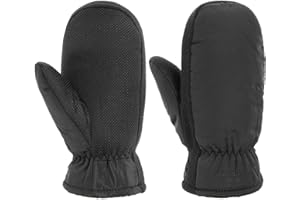 ‎LIPODO Lipodo Mittens with Teddy Lining Women/Men - Lightweight Rubberised Interior - Women's Gloves - Men's Gloves - Lined Gloves Autumn/Winter - Mittens