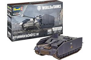 Revell-03502 Carro Armato d'Assalto Sturmgeschütz IV World of Tanks Model Kit, 03502, Incolore