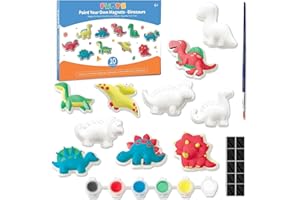 Funto Kit de pintura de dinosaurios para niños, pintar tus propias figuras, 27 piezas de arte y manualidades, proyectos de vapor, regalo de bricolaje para niños y niñas de 3 4 5 6+