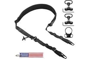 VOTAGOO QD Sling Punkt Gewehrriemen, Taktischer Riemen, Schnell Verstellbar, HK-Stil