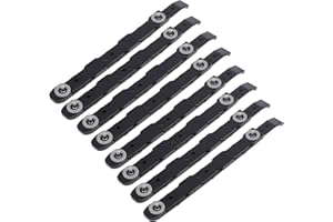 SevenMye Lot de 8 rails en plastique pour montage de châssis de disque dur - Noir