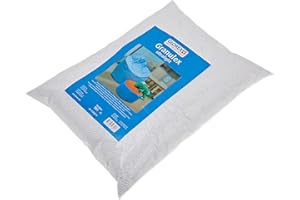 Glorex 0 2545 10 - Granulex Ultraligero 10 litros Muy Ligero Relleno espumado Hecho de Mini Perlas de poliestireno para Rellenar Cojines Peluches y Bolsas de Frijoles Lavable