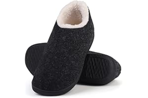 Uniuni Unisex Erwachsene Winter Warm Hausschuhe Memory Foam Pantoffeln, Gr.36-45