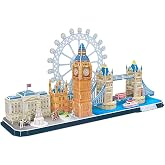 CubicFun 107 Par&ccedil;a Puzzle City Line London, Renkli