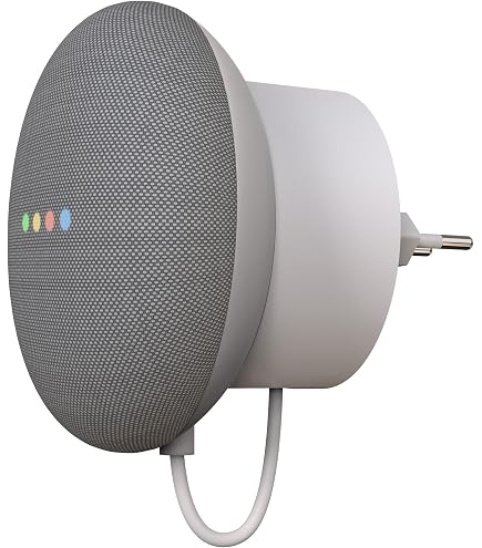 Supporto A Parete Per Google Home Mini Con Passacavi E Spazio Presa Elettrica - Foto 4