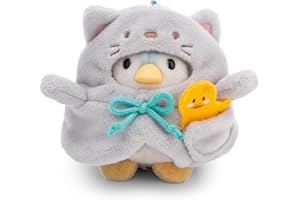 NICI MYMOCHI Kuscheltier Set - Pinguin Kuscheltier Waddle 8 cm mit Ente und Katzenkostüm in Geschenkbox, Flauschiges Stofftier zum Kuscheln, Spielen und Liebhaben - 61143