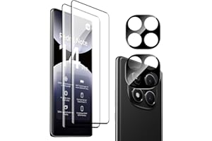Heioloo 4 Piezas Protector de Pantalla para Xiaomi Redmi Note 14 pro 4G, [2+2] Piezas Cristal Templado con Protector de Lente de cámara,Sin Burbujas, Dureza 9H Vidrio Templado, Arañazos