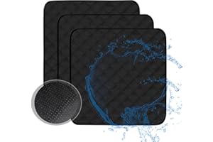 HUNAIGEE Waschbare Inkontinenz Stuhlauflage Wasserdicht Inkontinenz Sitzauflage für inkontinenz mit Antirutsch 54x56cm 3er