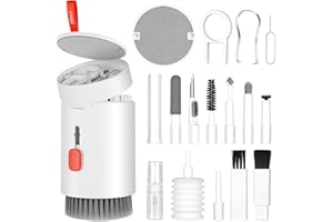 AYESY 20 in 1 Tastatur Reinigungsset, Kopfhörer Reinigungsset für AirPods mit Bürste und Spray, Keyboard Cleaner für Laptop, Handys, PC Monitor, Kamera (Weiß)