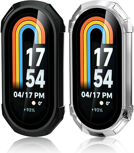 Custodia Protettiva Per Xiaomi Band 8 - Design Cavo PC, Antigraffio, Colore Luce Stellare - Foto 9