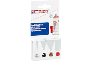 edding 5200 spray permanent kit de buses de pulvérisation - 6 buses interchangeables dans 4 largeurs de pulvérisation différentes, du trait fin (1 cm) aux grandes surfaces (14 cm)