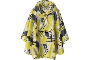 SAPHIROSE PONCHO Manteau Imperméable Léger pour Enfants-Vêtements de Pluie Veste de Poncho