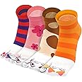 ZAKASA Ladies Toe Socks Ultra Thin Breathable Women's Flip Flops Socks Novelty Thumbs Separated Non-Slip