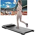 Lacuffy Raceable Walking Pad Suitable for High-tech Wearable Devices, Max 136kg APP Control Under Desk Treadmill with Training Courses and AI Training, Door to Door Delivery