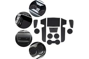 YEE PIN Corolla E210 2023 Alfombrillas Antideslizantes para Toyota Corolla E210 2019-2023 Alfombras de Goma para Consola Central Portavasos Coche Interior