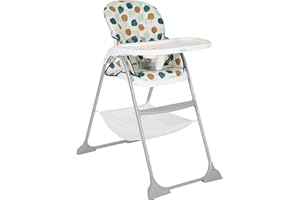 Graco SnackEase, chaise haute à pliage rapide, de 6 mois à environ 3 ans (max. 15 kg), léger, lavable, pliage rapide d'une seule main, multicolore, Organza