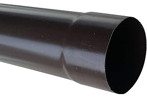 SGM CLIMA SRLS AIR EVOLUTION LATTONERIA Tubo pluviale (L 1 metro Lamiera testa di moro DN 100 mm)