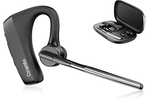 Conambo K18 Headset Bluetooth V5.1, CVC8.0 Geräuschunterdrückung mit Zwei , 16-Stunden Gesprächszeit, Headset mit Mikrofon für Handy Trucker Fahrer Büro