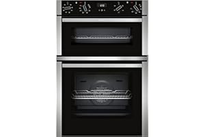 NEFF U1ACE2HN0B N50 Double Oven with EasyClean and Cliprails, Stainless Steel