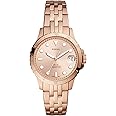 Fossil FB-01 Three-Hand Date Rose Gold-Tone Stainless Steel Watch, ES4748
