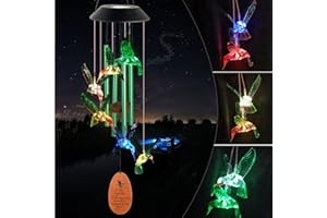 MARCHIORI Solar Wind Chimes,Solar Mobile Decor Gifts,Wind Chimes Gifts,Gifts for mom, Gifts for Women, Thanksgiving Gift,Mom Best Gift, Decor gifts, Parental gifts