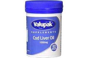 Valupak Cod Liver Oil Capsules High Strength 1000mg 30 Capsules