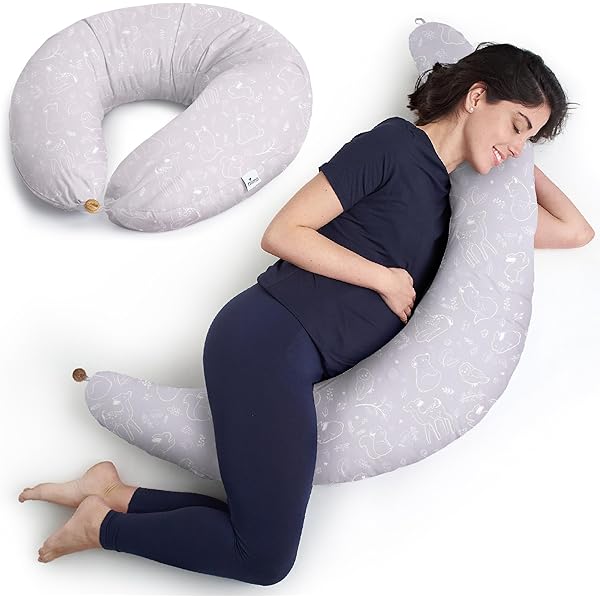 Cuscino Gravidanza Koala Babycare XXL - Ipoallergenico, Sfoderabile, Per Dormire E Allattamento - Foto 12