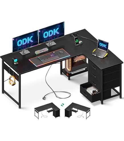 Scrivania Elettrica Scrivanie Vasagle Scrivania Angolo VASAGLE