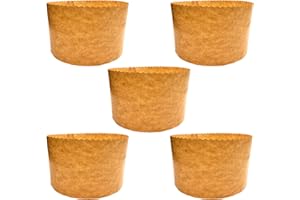 FAH FAMILY AT HOME Hohe Panettone-Form (1 kg – 5 Stk.) | Professionell, aus natürlichem, reinem Zellulosepapier mit hoher Dichte, kalandriert, Backformen, hitzebeständig bis zu 200°C