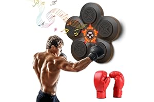 QYBFMSM Maquina Boxeo Musical Montado en la Pared Musical Boxing Machine Inteligente Bluetooth Maquina de Boxeo con Musica Recargable Boxing Training Máquina de Boxeo Musical