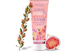 Jean & Len Olejek arganowy i figowy do codziennej pielęgnacji z olejkiem arganowym i ekstraktem z figi, bez parabenów i silikonów, wegański, 250 ml