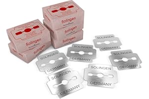 SCHWERTKRONE® Lame Pieds Pédicure 50 Pièce [SOLINGEN ACIER INOCYDABLE] - Lame pour Corne Pied Professionnel - Lames de Rabot à Callosités Pieds - Lames pour Rabot Pédicure - Made in Germany