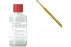 EMIL OTTO Flussmittel HR/D-110 100 ml (No-clean Elektronik-Flussmittel mit 5,8% Feststoff) zum Handlöten, SMD-löten u. Litzenverzinnen, incl. Application-Stick