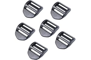 Baikeen Adjustable Lock Ladder Adjuster - 20mm, 25mm, 32mm, 38mm, 50mm Plastic Ladderlock Slider Buckle for Backpack, Webbing, Straps, Bags