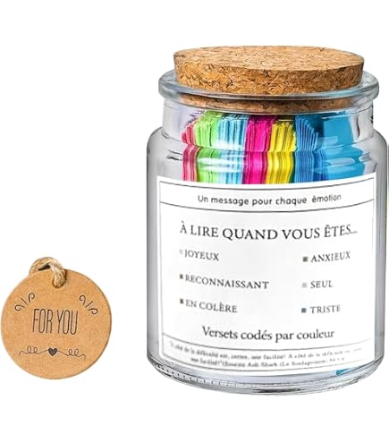 Bocal Avec Versets Du Coran - Cadeau Spirituel Inspirant Aux Bénédictions Divines