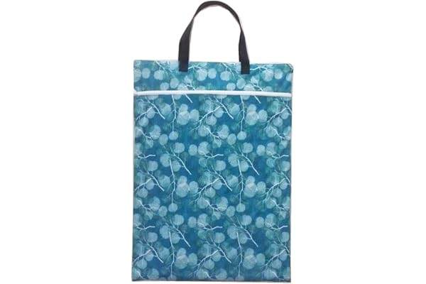Grand sac à couches en tissu humide et sec à suspendre pour couches réutilisables ou linge (feuille)