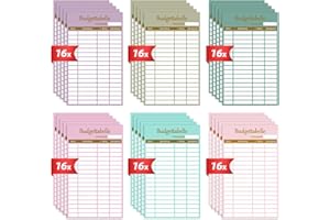 ‎WENMTHG A6 Budget Planner Deutsch Zubehör (96er Set | 182 Seiten | 8 Farben) - Budget Sheets Zubehör für A6 Binder - Kosten Tracker - Ausgabenblätter - Einlagepapier Für Binder Notizbuch Ringbücher